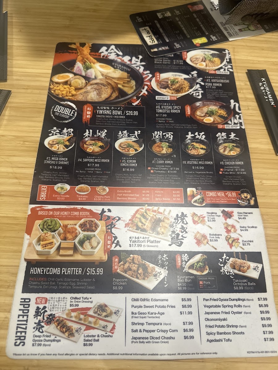 Kyuramen - Union Square Menu - Image 3