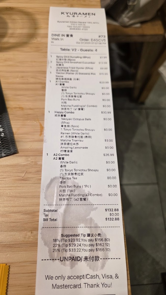 Kyuramen - Union Square Menu - Image 5